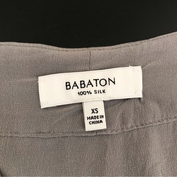 Babaton 100% Silk Corbett Romper in Grey | Lightweight Romper - Picture 10 of 16